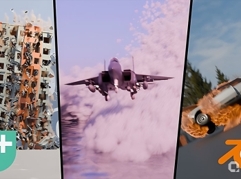 Blender建模照明动画全面技能训练视频教程 Blender 4 Visual Effects: Explosions, Destruction & Physics