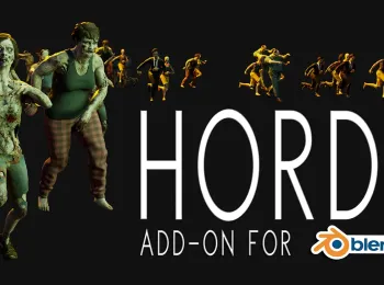 Blender插件-自定义集群人群系统生成Horde Add-On: Crowd System Tools