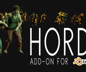 Blender插件-自定义集群人群系统生成Horde Add-On: Crowd System Tools