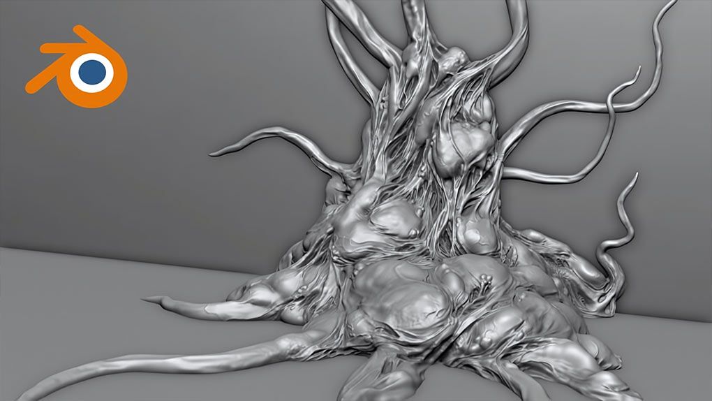 Blender游戏有机雕刻建模工作流程视频教程 Organic Sculpting in BlenderBlender,Blender教程 - 趣光影 www.aeown.com