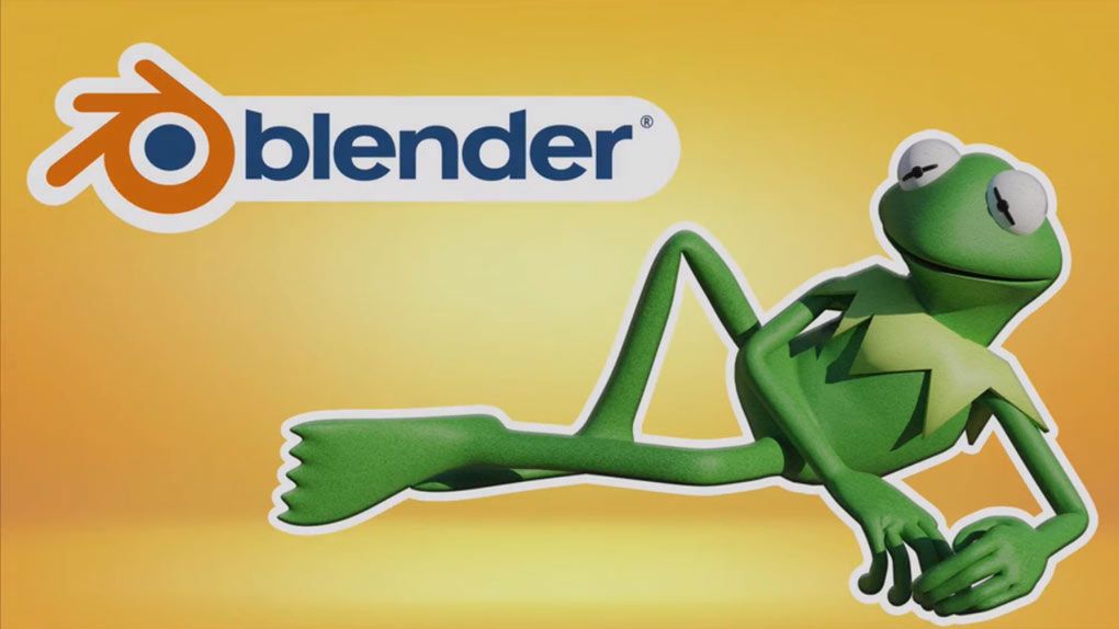 Blender小青蛙角色完整实例制作工作流程视频教程 Create Kermit The Frog In One Hour by Zerina Bandzovic - 趣光影 www.aeown.com