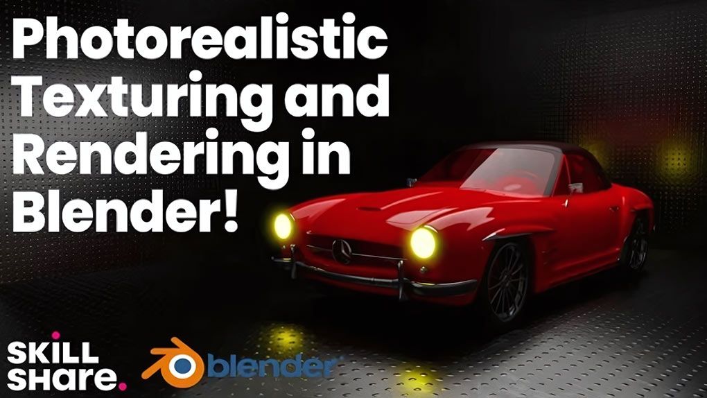 Blender汽车纹理照明渲染技术训练视频教程 Blender 3D - Hyper Realistic Texturing, Lighting and Rendering a CarBlender,Blender教程 - 趣光影 www.aeown.com