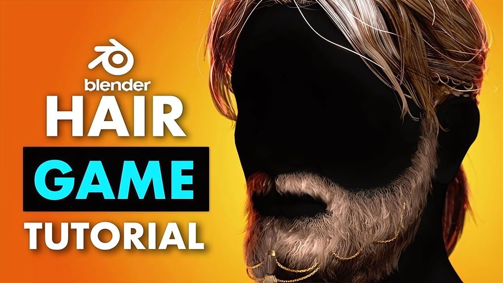 Blender逼真游戏角色头发实例制作训练视频教程 Creating Hair for Games in Blender by Konrad HetkoBlender,Blender教程 - 趣光影 www.aeown.com