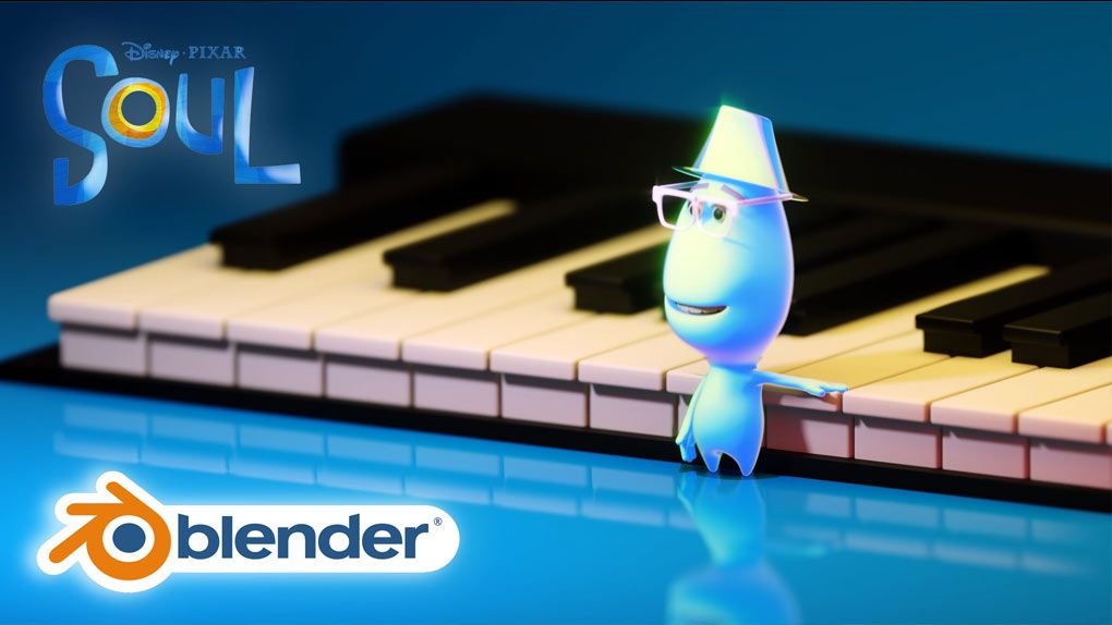 Blender皮克斯动画片《心灵奇旅》角色建模制作视频教程 How To Create Pixar Soul Character In BlenderBlender,Blender教程 - 趣光影 www.aeown.com