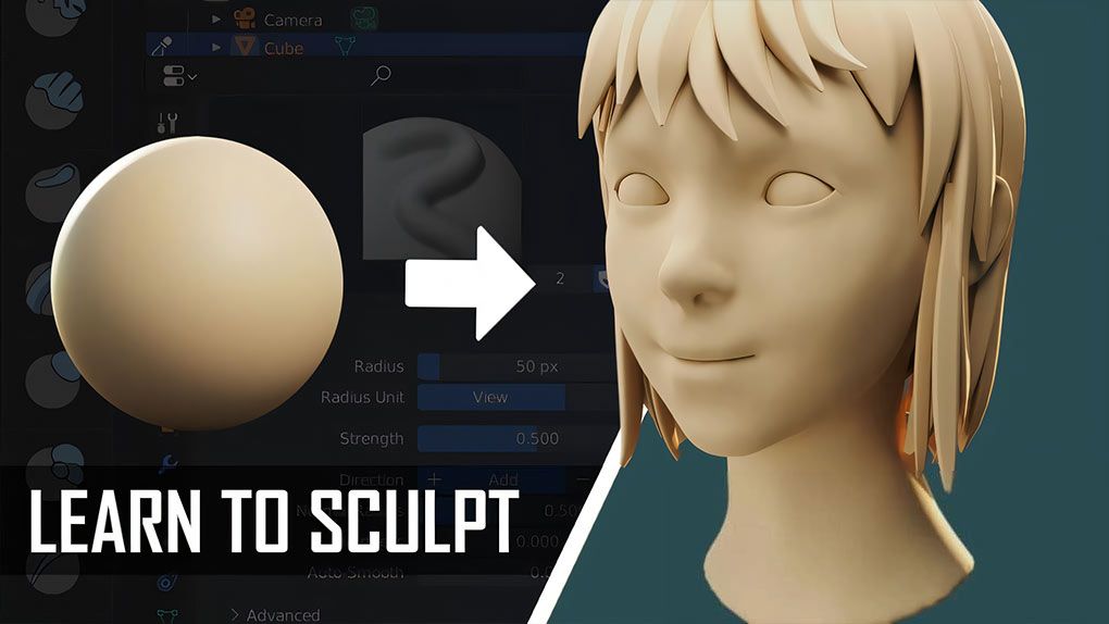 Blender 3.0数字雕刻初学者入门训练视频教程 Your First 3D Sculpt Blender 3. 0Blender,Blender教程 - 趣光影 www.aeown.com