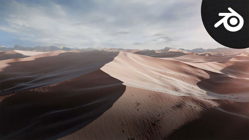 Blender逼真沙漠3D环境场景实例制作视频教程 中文字幕 Create a Realistic Looking Desert in BlenderBlender,Blender教程 - 趣光影 www.aeown.com