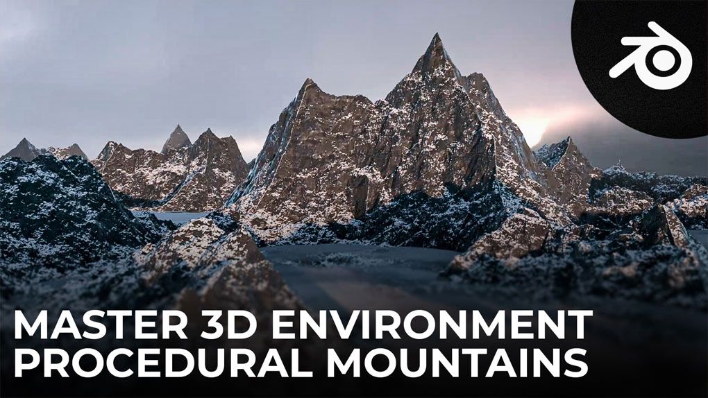 Blender逼真山脉山峰场景实例制作视频教程 中文字幕 Create Realistic Looking Mountains in BlenderBlender,Blender教程 - 趣光影 www.aeown.com