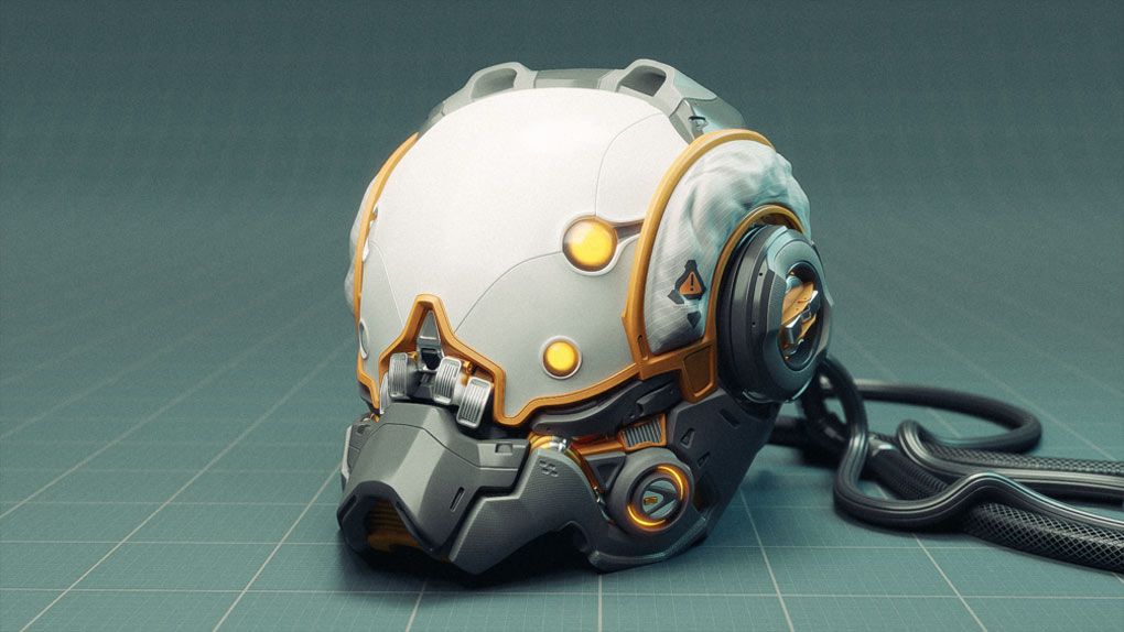 Blender科幻头盔建模实例制作视频教程 Modeling A Scifi Helmet In Blender 2.8Blender,Blender教程,从0开始学Blender - 趣光影 www.aeown.com