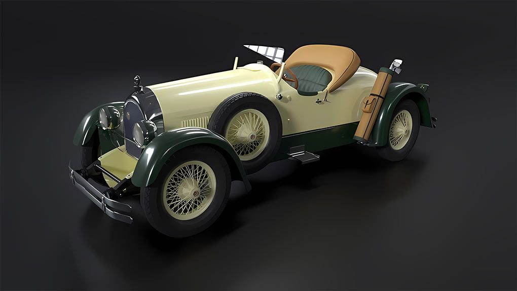 Blender经典老爷车完整建模制作流程视频教程 Create a Classic Speedster with BlenderBlender,Blender教程,从0开始学Blender - 趣光影 www.aeown.com