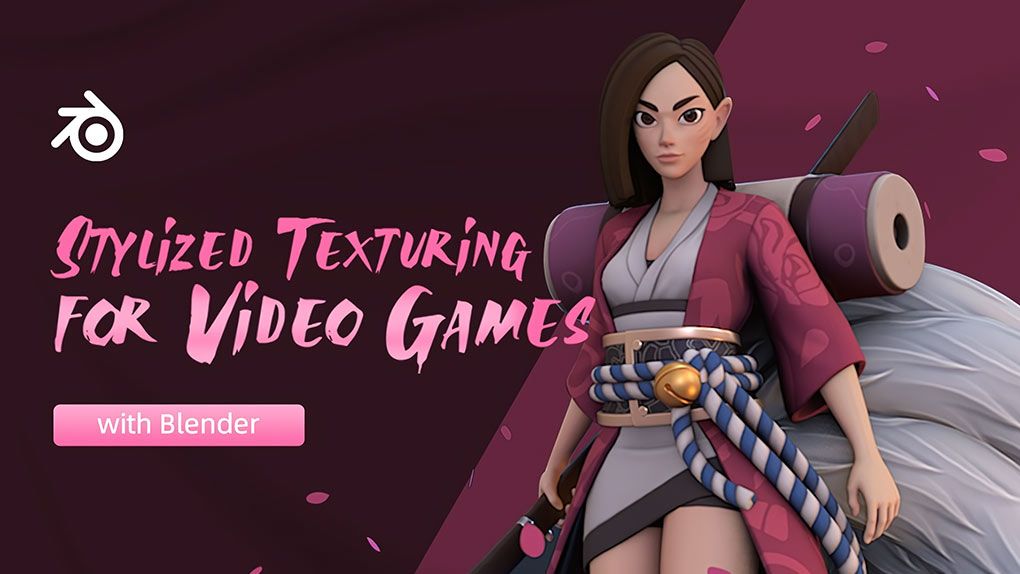 Blender游戏模型纹理制作实例训练视频教程 中文字幕 Stylized texturing for video games with BlenderBlender,Blender教程,从0开始学Blender - 趣光影 www.aeown.com