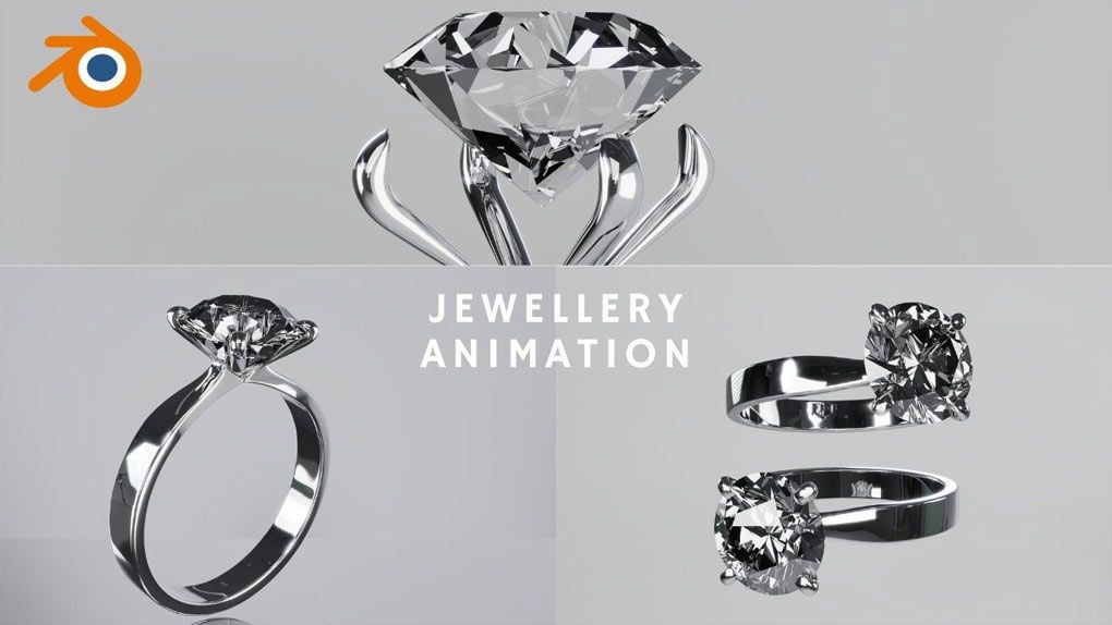 Blender钻戒动画实例制作训练视频教程 Introduction To Jewelry Design and Animation in Blender 3dBlender,Blender教程,从0开始学Blender - 趣光影 www.aeown.com