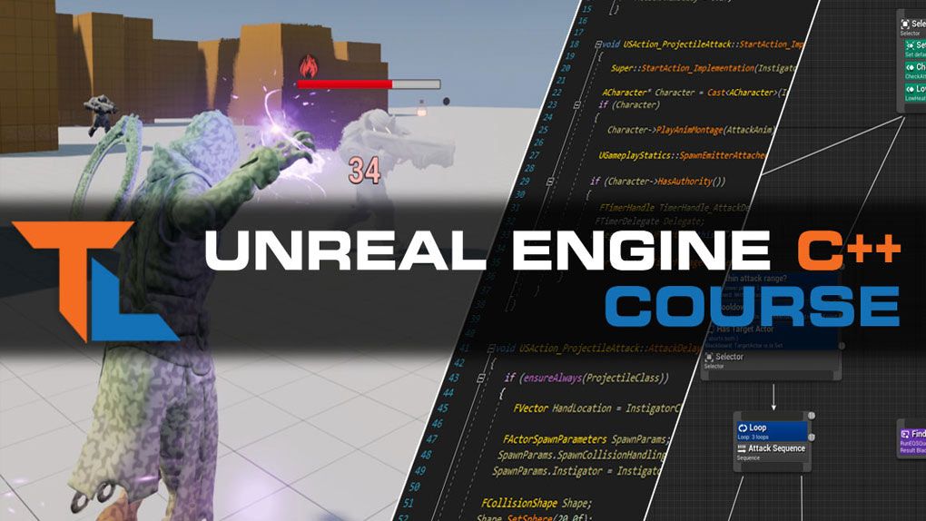 用C++和UE虚幻引擎进行专业游戏开发视频课程 Unreal Engine C++ Pro Course is AvailableUE5教程,Unreal Engine 5,unreal教程,虚幻引擎5,unreal开发 - 趣光影 www.aeown.com