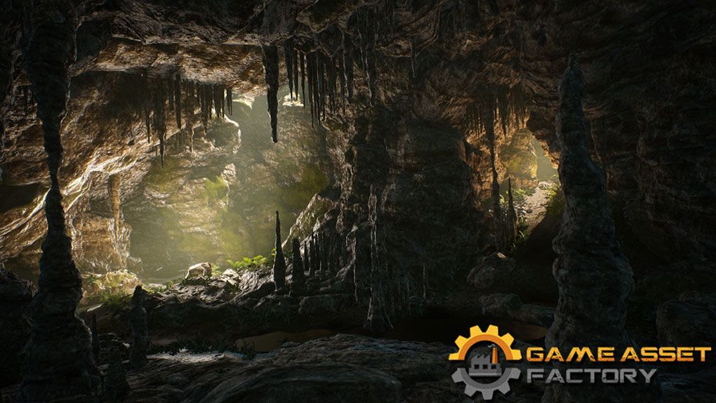 洞穴自然环境场景模块Unreal Engine游戏素材 Cave Environment ModularUE5资源,UE游戏素材,虚幻引擎5,unreal资源,unreal游戏素材 - 趣光影 www.aeown.com