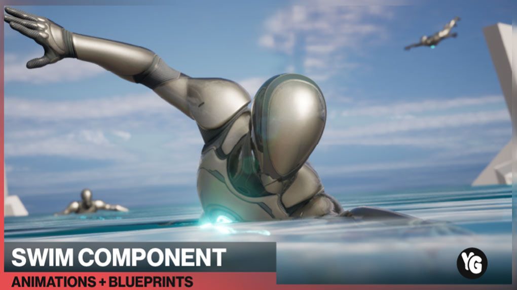 150组人物角色游泳动画Unreal Engine游戏素材资源 Swim Component : 150 Animations + BlueprintsUE5资源,UE游戏素材,虚幻引擎5,unreal资源,unreal游戏素材 - 趣光影 www.aeown.com