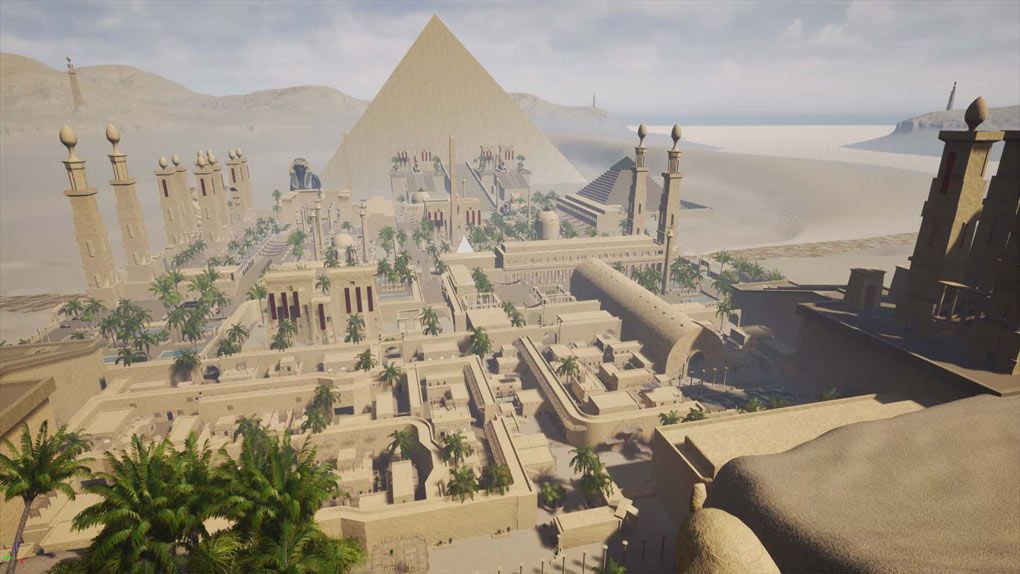 古埃及神庙金字塔房屋等建筑场景Unreal Engine游戏素材资源 Ancient EgyptUE5资源,UE游戏素材,虚幻引擎5,unreal资源,unreal游戏素材 - 趣光影 www.aeown.com