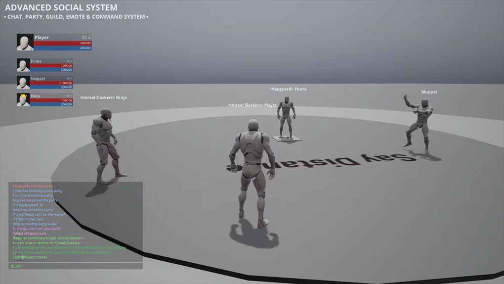 构建强大命令高级社交系统Unreal Engine游戏素材资源 Advanced Social SystemUE5资源,UE游戏素材,虚幻引擎5,unreal资源,unreal游戏素材 - 趣光影 www.aeown.com