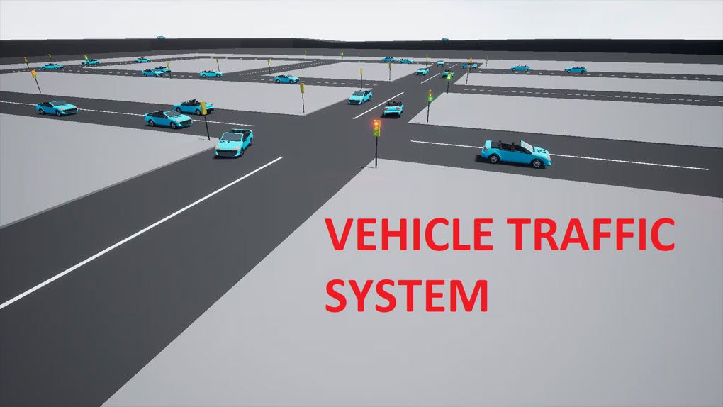 车辆交通系统Unreal Engine游戏素材资源 Vehicle Traffic SystemUE5资源,UE游戏素材,虚幻引擎5,unreal资源,unreal游戏素材 - 趣光影 www.aeown.com