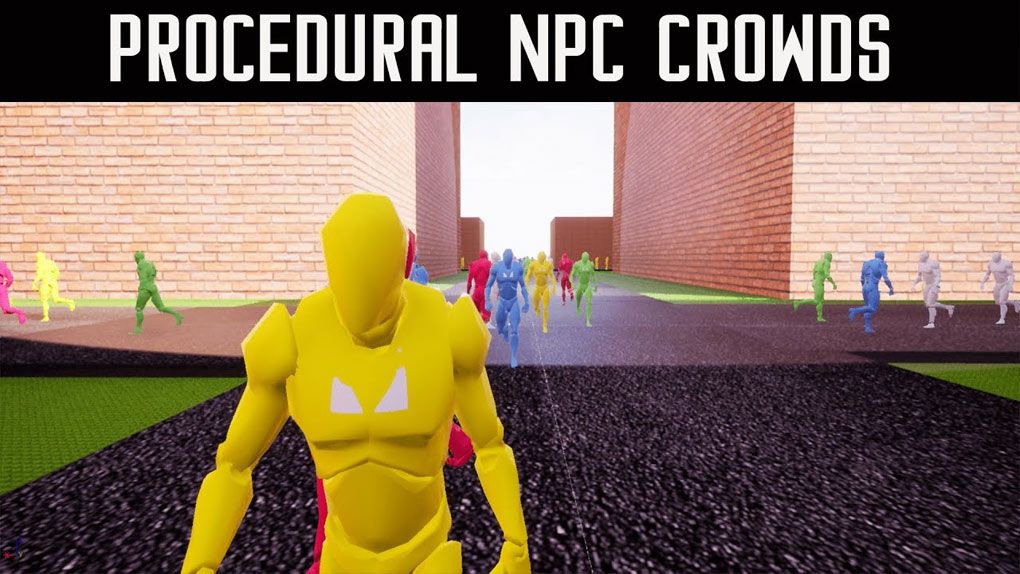 程序化NPC人群系统框架插件UE游戏素材 Procedural NPC Crowds V2UE5资源,UE游戏素材,虚幻引擎5,unreal资源,unreal游戏素材 - 趣光影 www.aeown.com