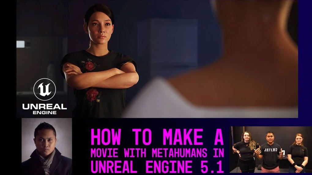 UE5.1中Metahumans制作逼真影视级CG动画训练教程 How to make a movie with Metahumans in Unreal Engine 5.1UE5教程,Unreal Engine 5,unreal教程,虚幻引擎5,unreal开发 - 趣光影 www.aeown.com