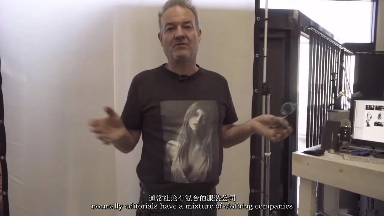 摄影师Peter Coulson与Shay为服装品牌Essua商业时装拍摄教程-中英字幕摄影布光教程,棚拍人像教程,黑白人像摄影,人像摆姿教程 - 趣光影 www.aeown.com