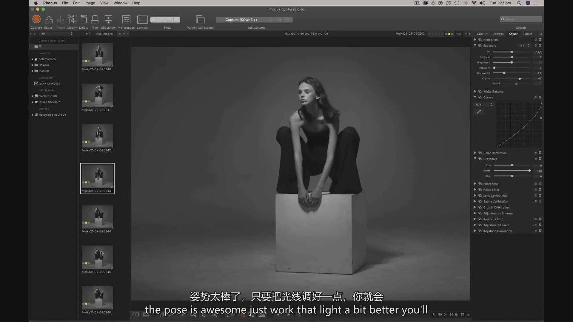 摄影师 Peter Coulson棚拍名模 Meika Woollard引领时尚界摆姿教程-中英字幕Peter Coulson,摄影布光教程,棚拍人像教程,黑白人像摄影,人像摆姿教程 - 趣光影 www.aeown.com