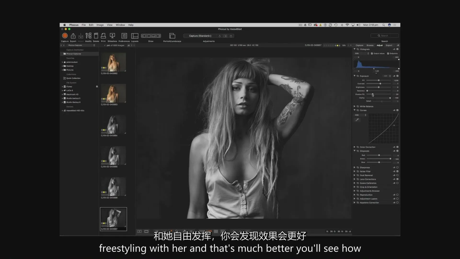 Peter Coulson-工作室棚拍模特CJ重现经典人像布光教程-中英字幕Peter Coulson,摄影布光教程,棚拍人像教程,黑白人像摄影,人像摆姿教程 - 趣光影 www.aeown.com