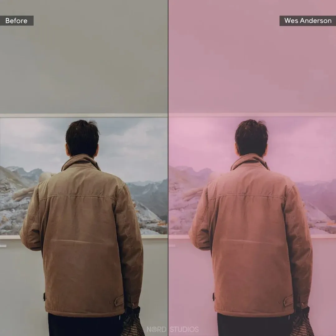 韦斯·安德森复古唯美电影调色LR预设 Wes Anderson – Presets Pack电影胶片lr预设,复古胶片lr预设,Wes Anderson - 趣光影 www.aeown.com