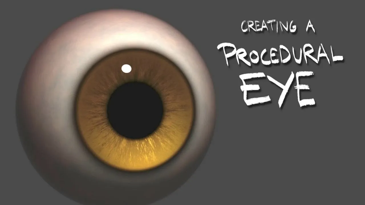 Maya眼睛虹膜瞳孔程序节点实例制作视频教程 Creating a Procedural Eye in Maya - 趣光影 www.aeown.com