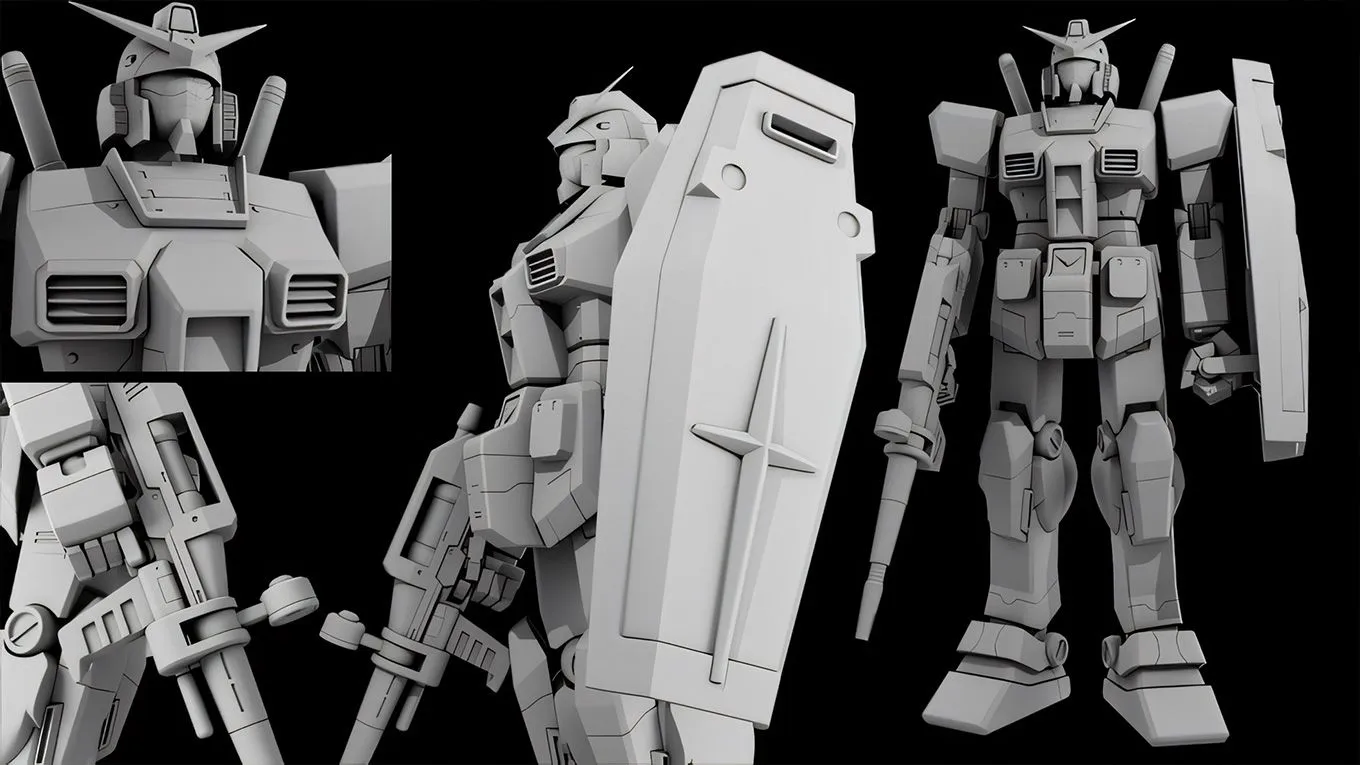 Maya高达机器人建模完整制作流程视频教程 Creating a Gundam Character in Maya 2022 - 趣光影 www.aeown.com