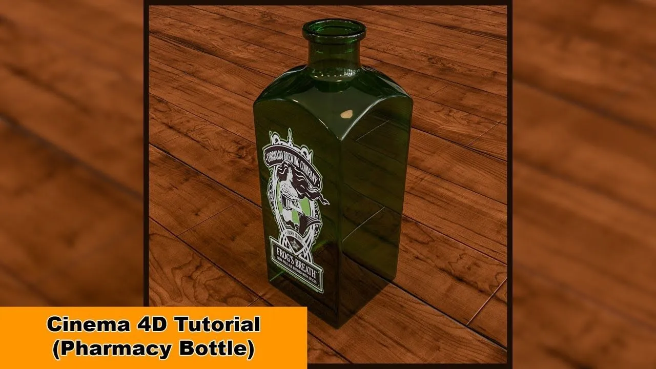 C4D玻璃药瓶建模材质渲染视频教程 Pharmacy Bottle Cinema 4D TutorialC4D入门,C4D基础教程,C4D教程,C4D自学课程,Cinema 4D - 趣光影 www.aeown.com