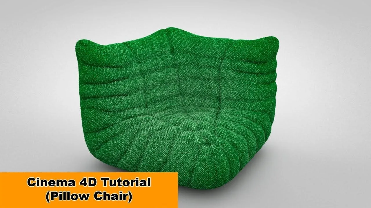 C4D枕头椅建模材质渲染视频教程 Pillow Chair Cinema 4D Tutorial - 趣光影 www.aeown.com