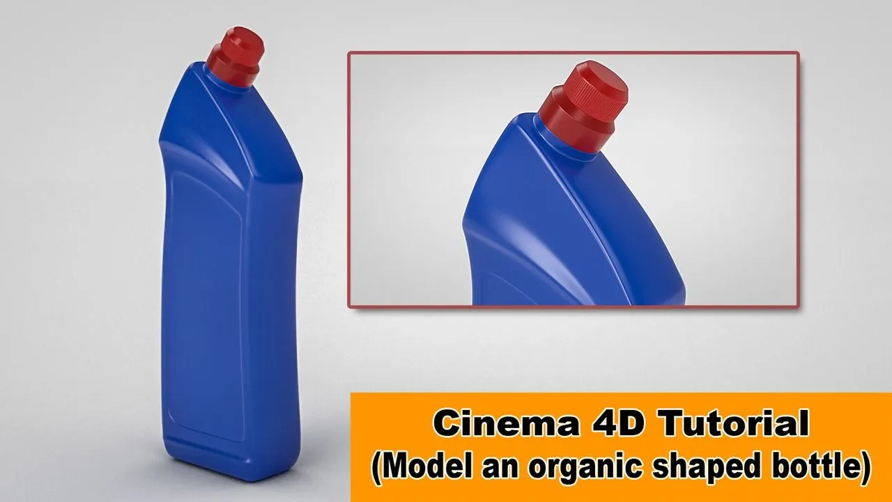 C4D塑料瓶建模材质渲染视频教程 Model an organic shaped Bottle Cinema 4D TutorialC4D入门,C4D基础教程,C4D教程,C4D自学课程,Cinema 4D - 趣光影 www.aeown.com