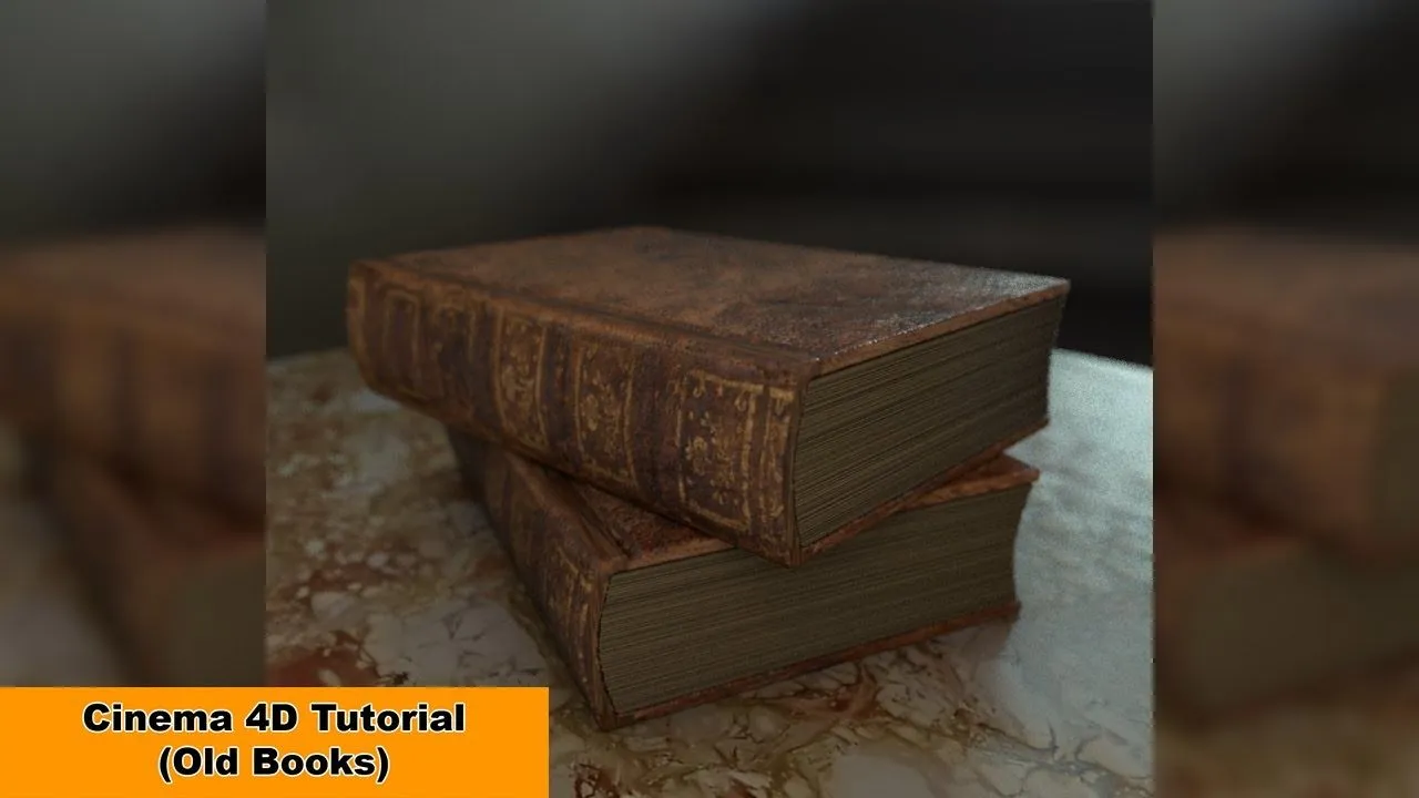 C4D古籍建模材质渲染视频教程 Old Books Cinema 4D TutorialC4D入门,C4D基础教程,C4D教程,C4D自学课程,Cinema 4D - 趣光影 www.aeown.com