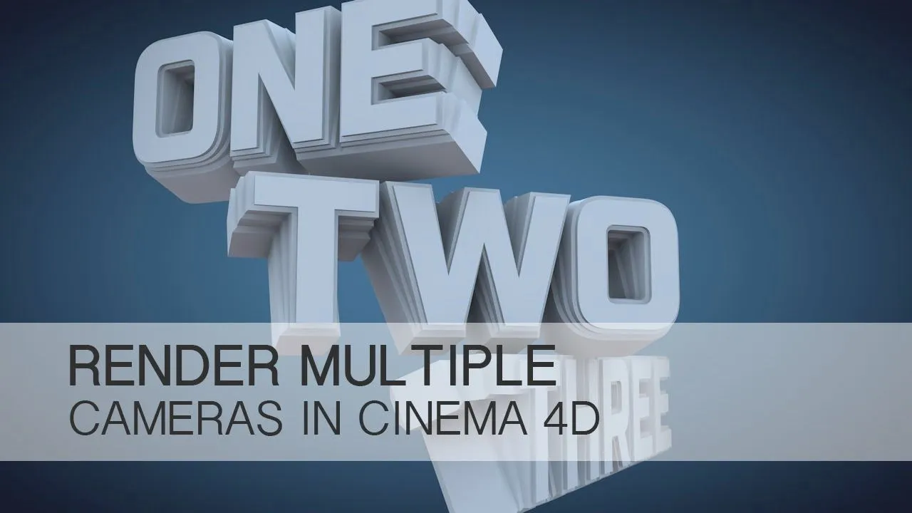 C4D多摄像机动画渲染视频教程 Render Multiple Cameras Cinema 4D Tutorial - 趣光影 www.aeown.com