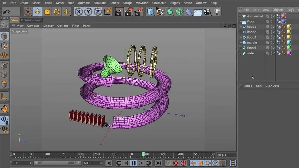 C4D动画物理运动技术视频教程 Dynamics in CINEMA 4D - 趣光影 www.aeown.com