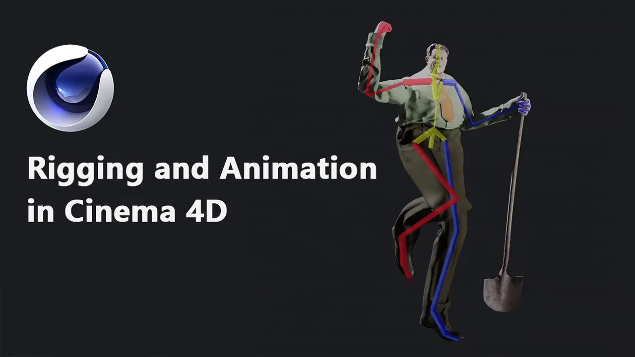 C4D卡通动画场景3D角色模型视频教程 Rigging and Animation in Cinema 4D - 趣光影 www.aeown.com