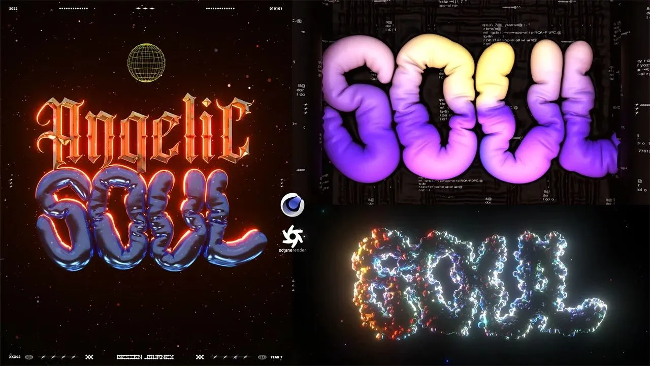 C4D变色气球Logo字体动画特效制作视频教程 Chromatic Balloon 3D Type in Cinema 4D - 趣光影 www.aeown.com