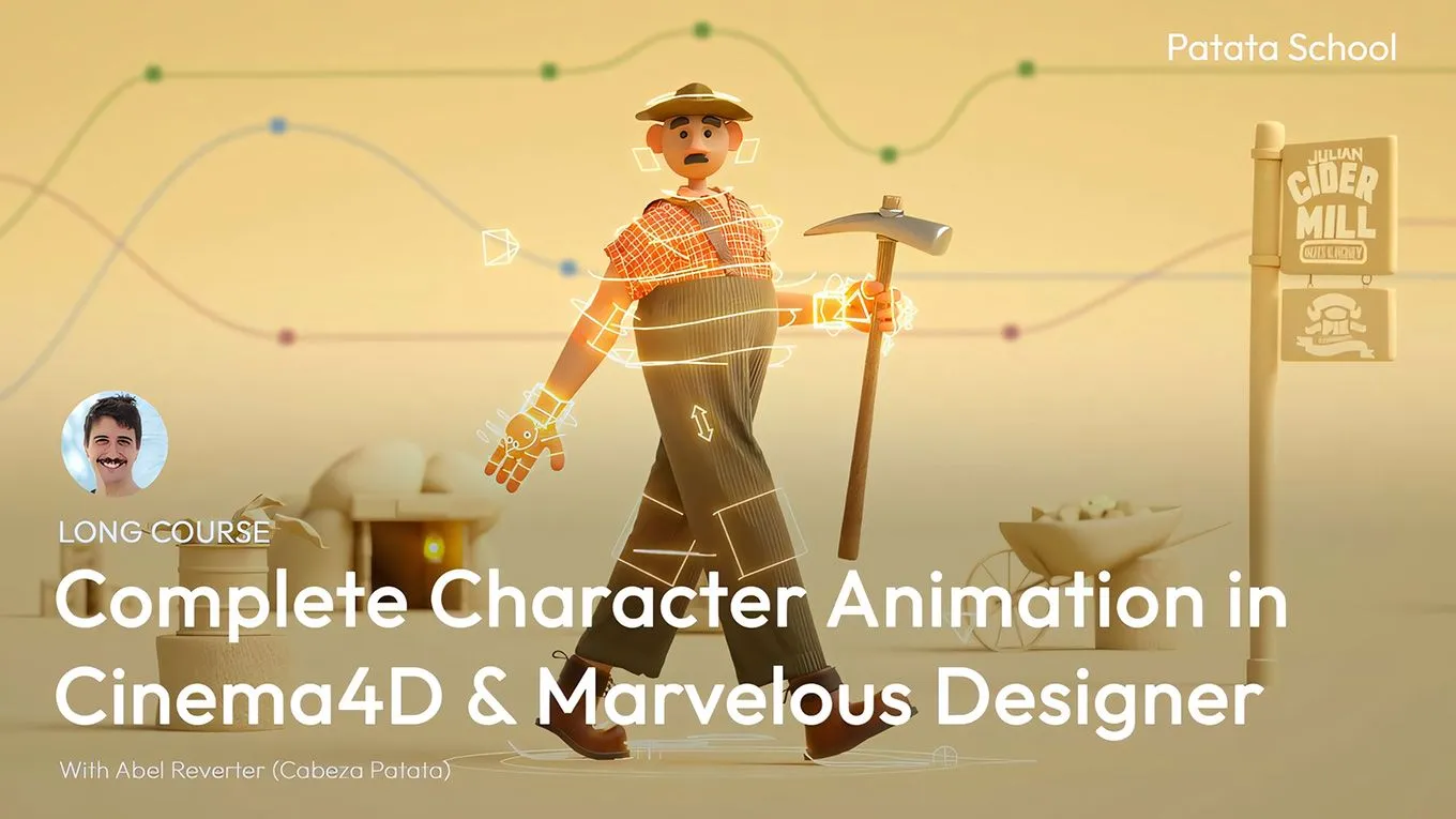 C4D与Marvelous Designer完整角色动画制作视频教程 Complete Character Animation in C4D &amp; Marvelous Designer - 趣光影 www.aeown.com