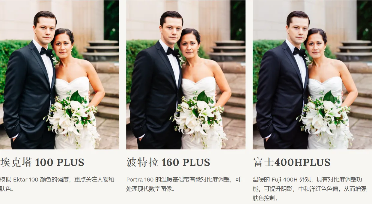 6款柯达富士复古胶片旅拍人像婚纱摄影调色LR预设 Mastin Labs – Founder PLUS+ Lightroom Desktop PresetsLR预设,Lightroom预设,婚礼人像,摄影调色 - 趣光影 www.aeown.com