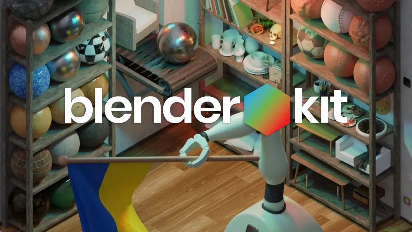 Blender插件-Blenderkit真的太强大！2W+免费模型 材质 HDR 随便用！Blender插件 - 趣光影 www.aeown.com