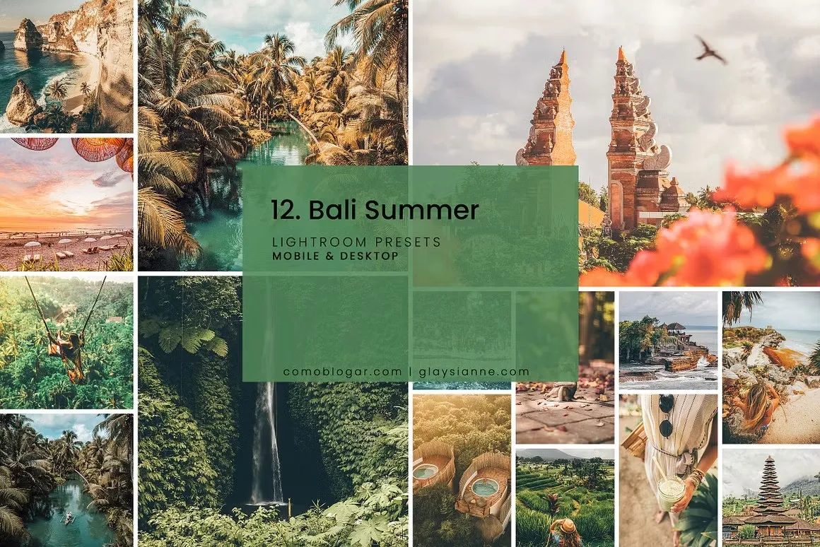 9款巴厘岛夏天热带旅游人文风光生活摄影调色Lightroom预设 12. Bali Summer – Lightroom PresetsLightroom预设,LR预设,巴厘岛旅游,热带摄影 - 趣光影 www.aeown.com