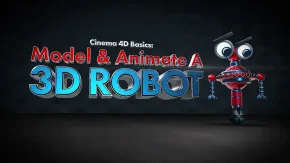 C4D机器人建模与动画训练视频教程 Cinema 4D Basics Model & Animate A 3D Robot