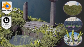 Blender与UE5制作3D植物和植被大师级视频教程 Blender to Unreal Engine 3D Plants and Vegetation