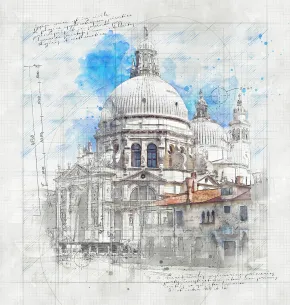 建筑素描草图手绘效果PS动作 Animated Architecture Sketch Photoshop Action 附视频教程