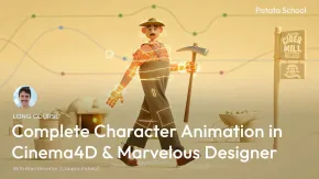 C4D与Marvelous Designer完整角色动画制作视频教程 Complete Character Animation in C4D & Marvelous Designer