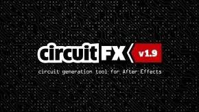 高科技电流电路板线路动画生成AE脚本 circuitFX v1.90 + 使用教程