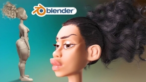 Blender夸张卡通角色建模工作流视频教程 Cartoon Character Modeling in Blender