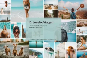 19款生活旅拍采风写真人像休闲风光摄影调色Lightroom预设 10. LeveNaViagem – Presets