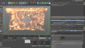 C4D中TurbulenceFD流体粒子模拟特效制作中文字幕教程