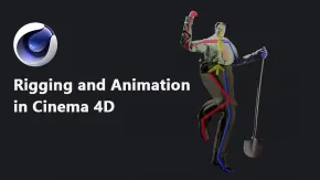 C4D卡通动画场景3D角色模型视频教程 Rigging and Animation in Cinema 4D